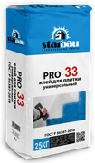 StarBau  PRO 33 Клей для плитки универсальный C1 (25 кг)
