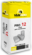 StarBau  PRO 12 Клей для газобетона (25 кг)