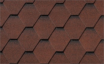 Гибкая черепица Quiet Tile Shadow Карминно-красный 101-14